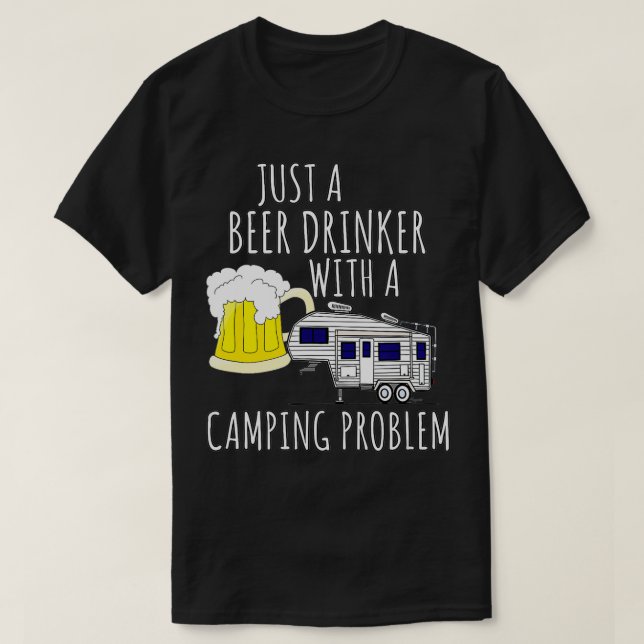 Camiseta 5.º BEBIDOR DE CERVEZA DE rueda CON UN PROBLEMA DE (Diseño del anverso)