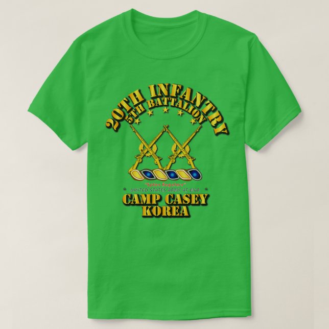 Camiseta 5.º Bn 20.º Campo de Infantería Casey Korea (Diseño del anverso)