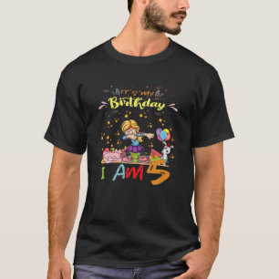 Camiseta 5.º Boom De Cumpleaños Chicas De La Escuela De Jar