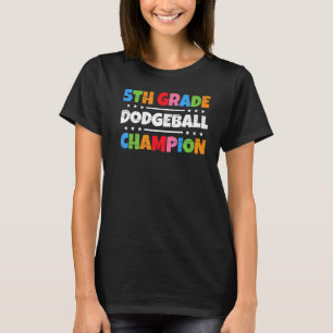 Camiseta 5.º campeón de béisbol de grado Dodgeball Team Dod