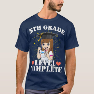 Camiseta 5.º Chica de Graduación que ama a Anime y