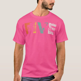 Camiseta 5.º Cumpleaños Bmx Cinco