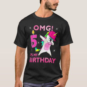 Camiseta 5.º Cumpleaños, ¡Dios mío! Es mi quinto cumpleaños