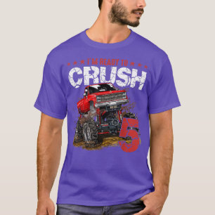 Camiseta 5.º cumpleaños estoy listo para aplastar a los niñ