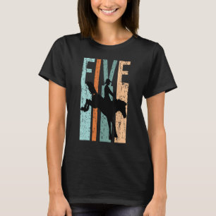 Camiseta 5.º Cumpleaños Niños Retro Rodeo Amantes De Vaquer