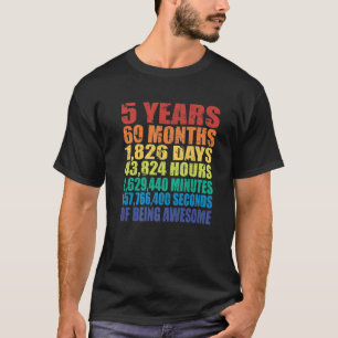 Camiseta 5.º Cumpleaños, Para Los Niños