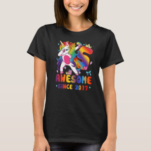 Camiseta 5.º Cumpleaños Unicornio De Chicas De 5 Años