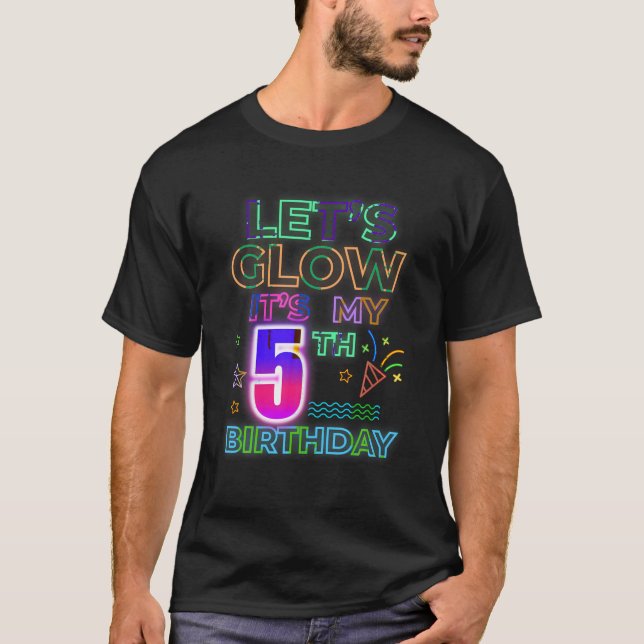 Camiseta 5.º Día B Vamos a resplandecer es mi cumpleaños de (Anverso)
