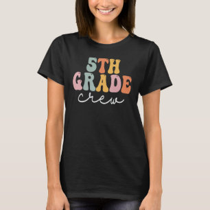 Camiseta 5.º Día feliz de las mujeres retro groovy