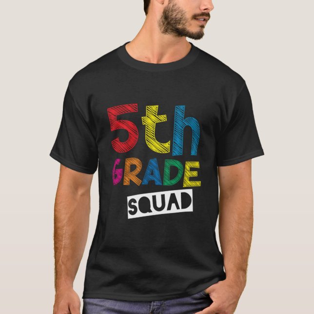 Camiseta 5.º Equipo Docente - Escuadrón De 5º Grado (Anverso)