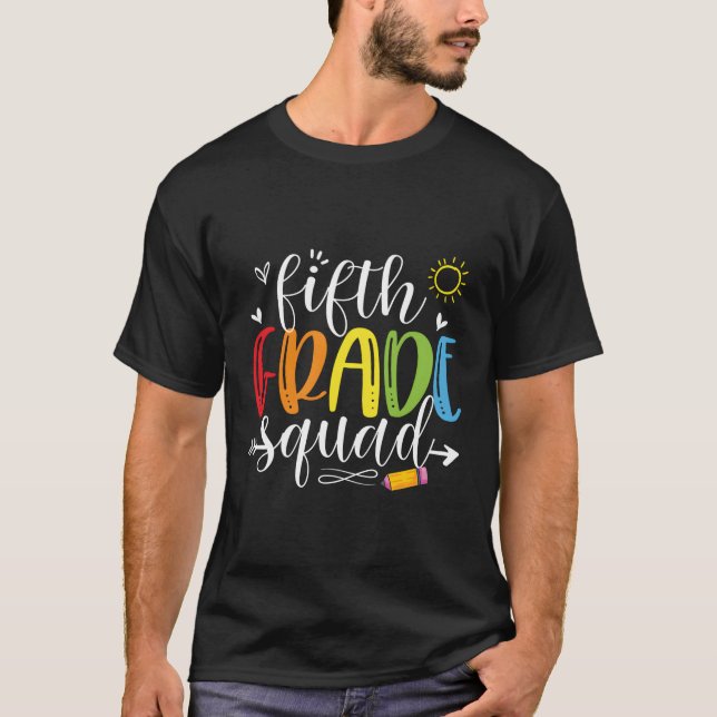 Camiseta 5.º Equipo Estudiantil De Quinto Grado Del Escuadr (Anverso)
