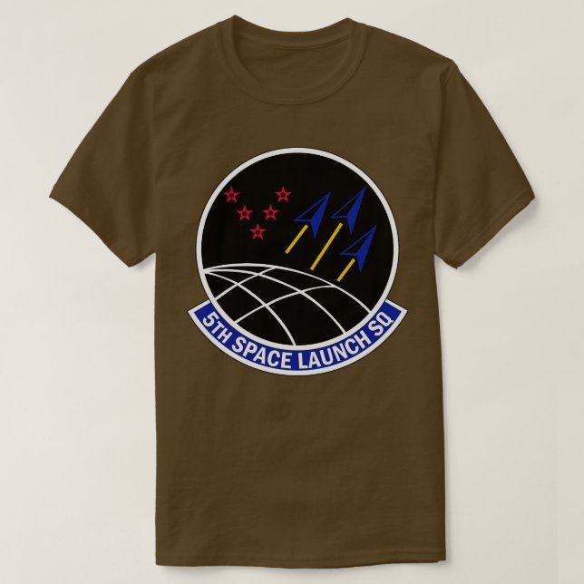 Camiseta 5.º Escuadrón de Lanzamiento Espacial dos Txt (Diseño del anverso)