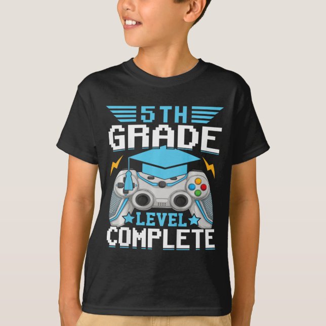Camiseta 5.º Grado De Grado Completa De Gamer Cl De Graduad (Anverso)