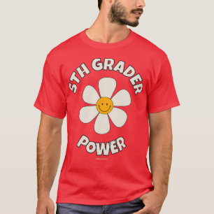 Camiseta 5.º grado de poder de regreso a la escuela de prof