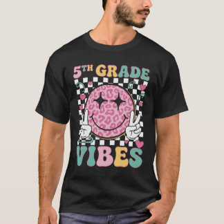 Camiseta 5.º Grado De Vibes Groovy De Vuelta Al Quinto Grad