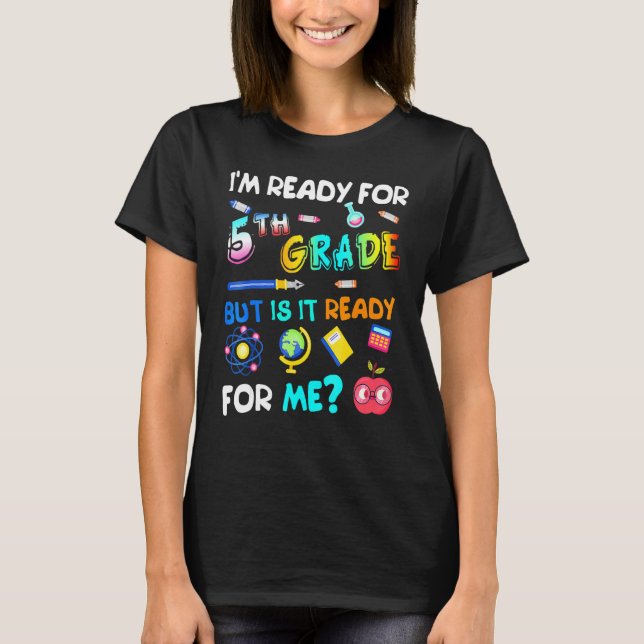Camiseta 5.º Grado De Volvimiento A La Escuela Quinto Grado (Anverso)