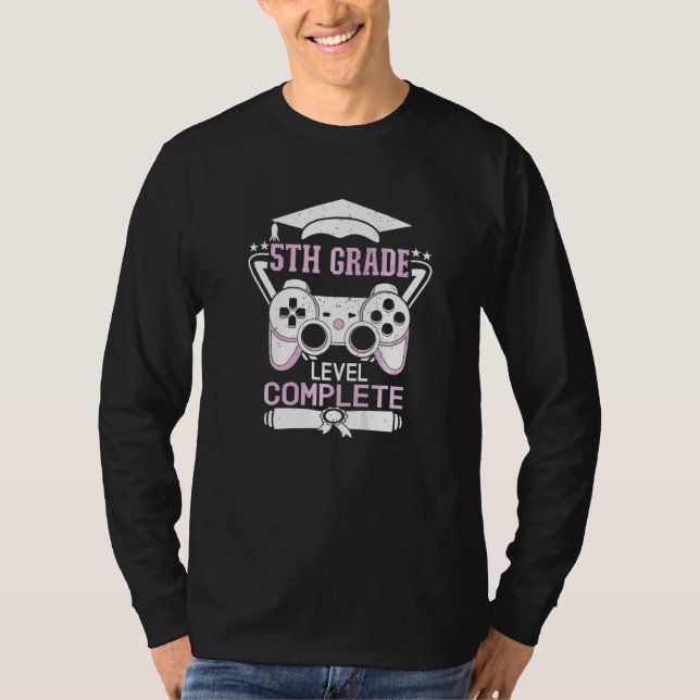 Camiseta 5.º Grado Finalizado Es Cuto 5 Graduado (Anverso)