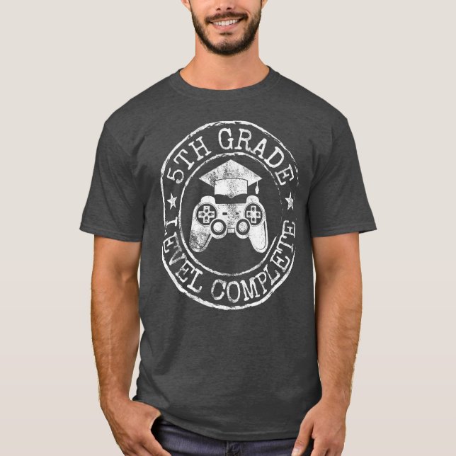 Camiseta 5.º Grado Finalizado Quinto Grado (Anverso)