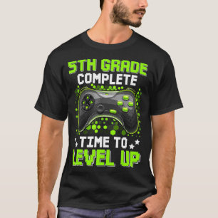 Camiseta 5.º Grado Tiempo Completo De Graduación De Juegos