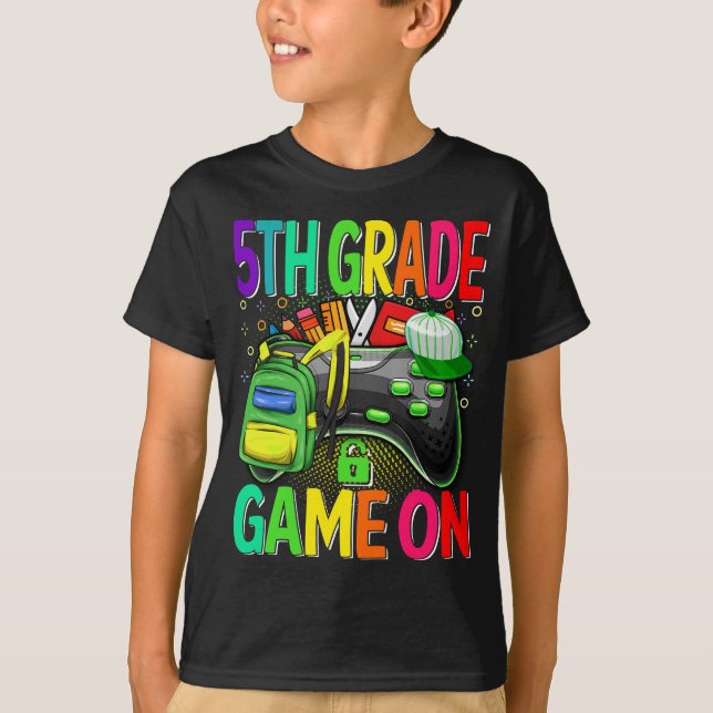 Camiseta 5.º Juego De Grado De Vuelta A La Escuela (Anverso)