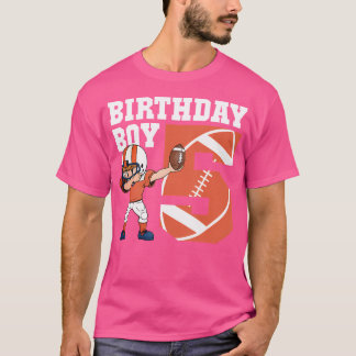 Camiseta 5.º Jugador De Fútbol De Cumpleaños Dabbing 5 Años