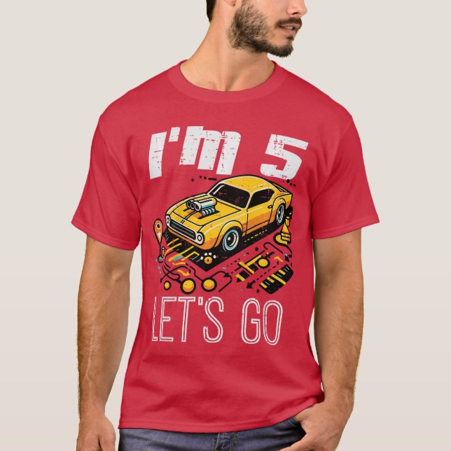 Camiseta 5.º Mapa de Carreras de Cumpleaños, 5 Chicas De Lo (Anverso)