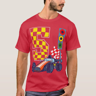 Camiseta 5.º Nacimiento Niño Raza Luces de Tráfico 5 Años