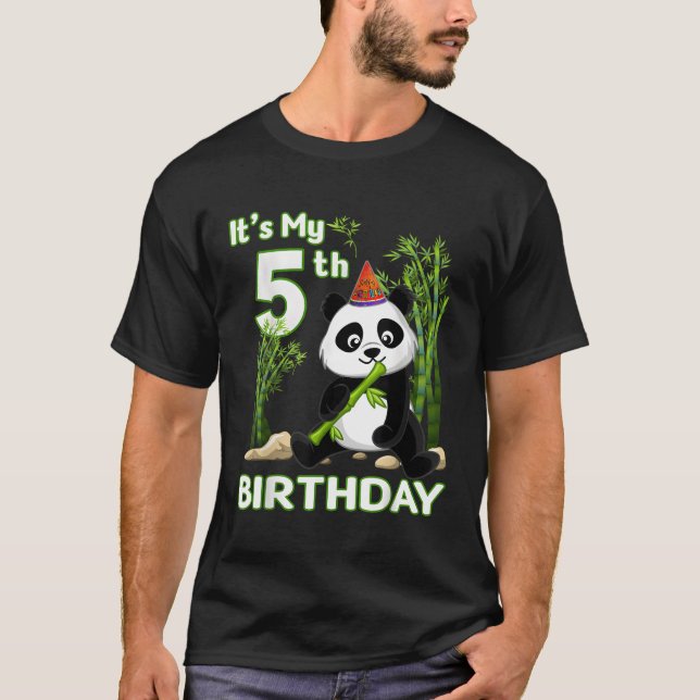 Camiseta 5.º Panda Animal Py (Anverso)