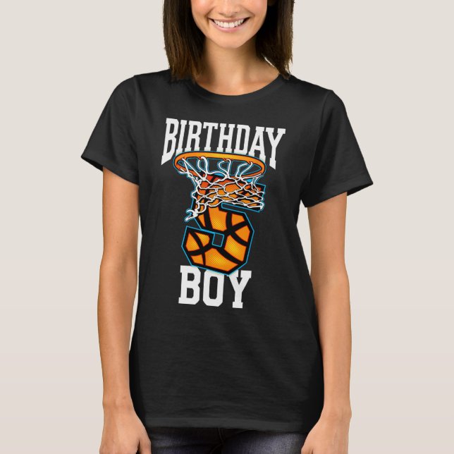 Camiseta 5.º Regalo de baloncesto de cumpleaños de niños de (Anverso)
