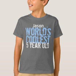 Camiseta 5.º regalo de cumpleaños, el más frío del mundo de