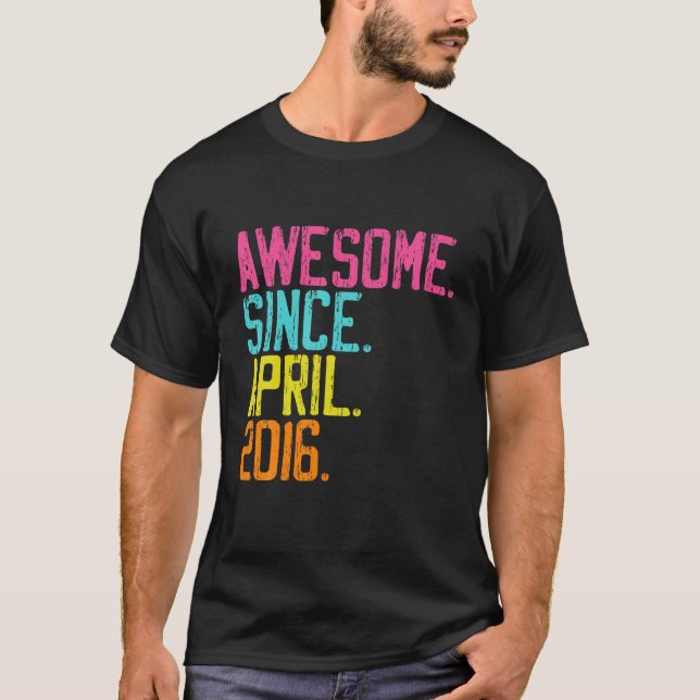 Camiseta 5.º Regalo De Cumpleaños - Increíble Desde Abril D (Anverso)