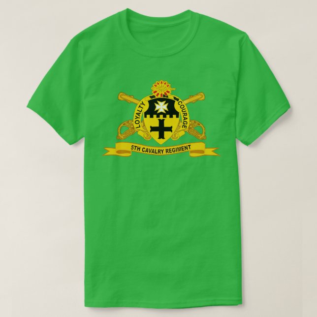 Camiseta 5.º Regimiento de Caballería con Br Ribbon (Diseño del anverso)
