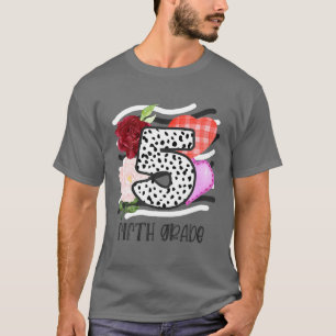 Camiseta 5.º Rosas Elegantes De Grado Volverán A La Escuela