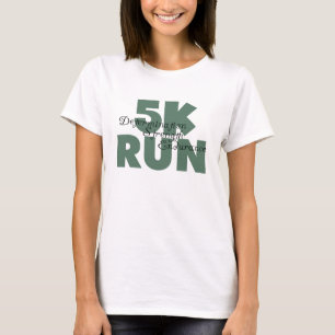 Camiseta 5.000 carreras de deportes verdes