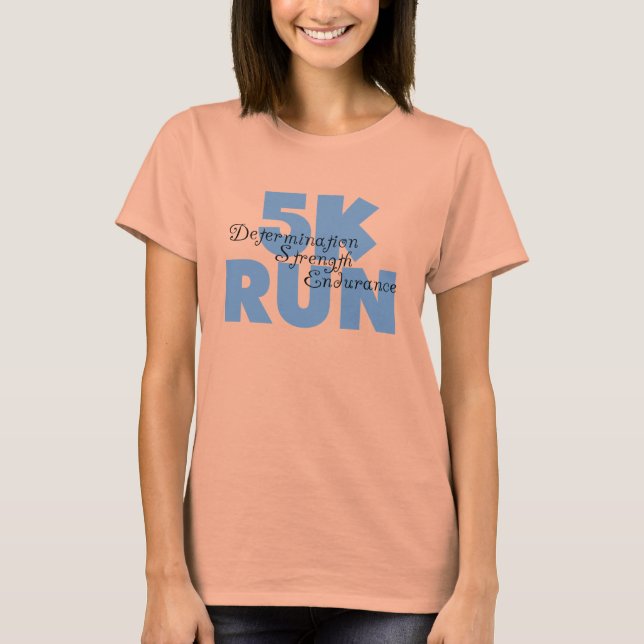 Camiseta 5.000 Correr azul (Anverso)