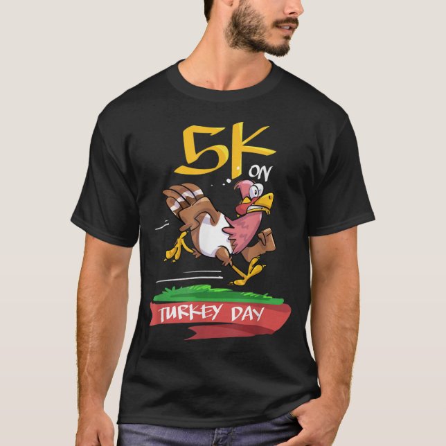 Camiseta 5.000 En Día De Turquía, Día De Acción De Gracias  (Anverso)