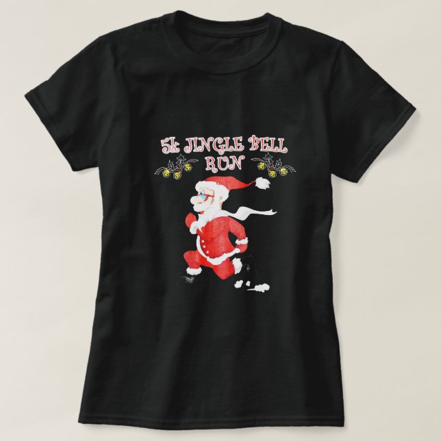 Camiseta 5.000 Navidades de carreras de campana de jingle,  (Diseño del anverso)