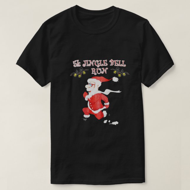 Camiseta 5.000 Navidades de carreras de campana de jingle,  (Diseño del anverso)