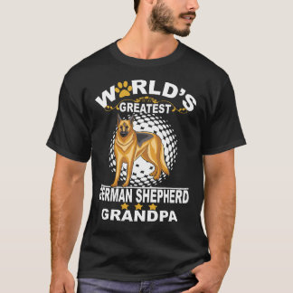 Camiseta 5 abuelo con pastor alemán más grande del mundo
