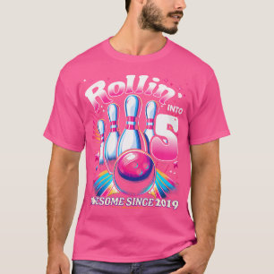 Camiseta 5 Alucinantes Años 2019 Del Fiesta De Boliche Roll