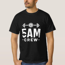 5 AM Crew - Motivación de entrenamiento matutino t