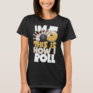 Camiseta 5 Aniversario Bowling Kids Tengo 5 Años Así es com