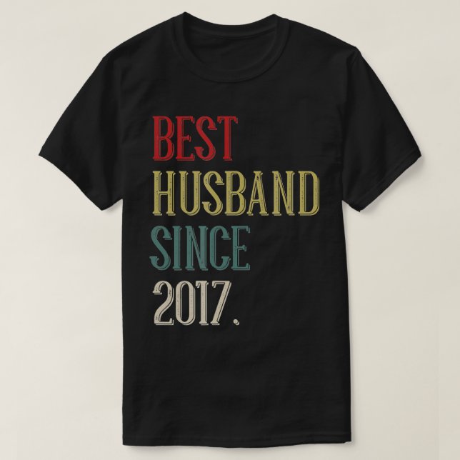 Camiseta 5 Aniversario del quinto Boda del Mejor Esposo 201 (Diseño del anverso)