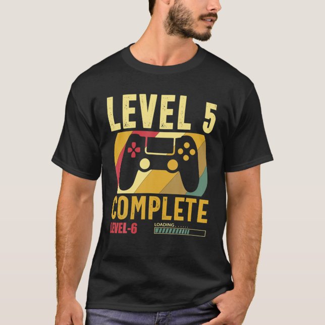 Camiseta 5 años Boda aniversario 5 años matrimonio nivel 5 (Anverso)