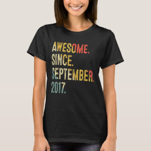 Camiseta 5 años de edad alucinante desde el 2 de setiembre