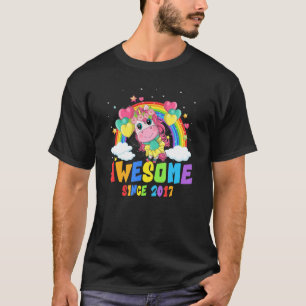 Camiseta 5 años de edad Chica unicornio asombroso cínico