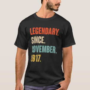 Camiseta 5 años de edad legendario desde el 2 de noviembre