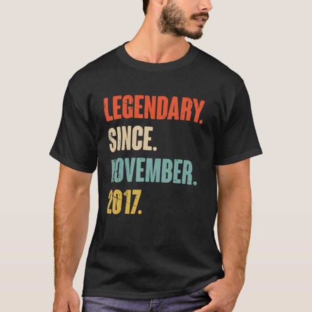 Camiseta 5 años de edad legendario desde el 2 de noviembre (Anverso)