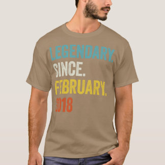Camiseta 5 años legendarios desde febrero de 2018 5º cumple