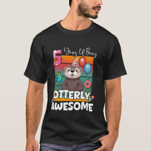 Camiseta 5 Años Siendo Nutrias Totalmente Increíbles Quinta